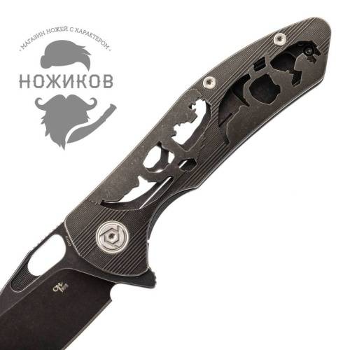 5891 ch outdoor knife CH3515 Black фото 6