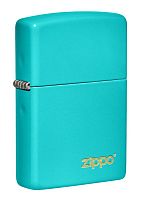 Зажигалка Classic Flat Turquoise ZIPPO Logo