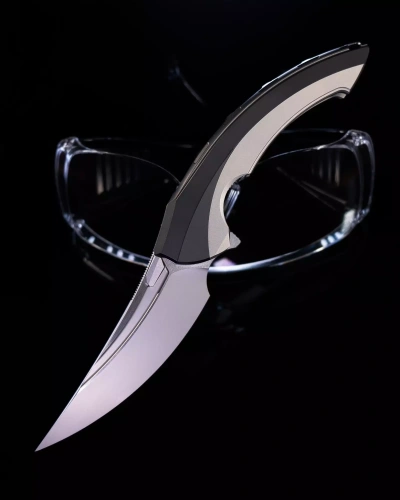Складной нож Rikeknife Lamella Black DLC Rike Knife фото 2